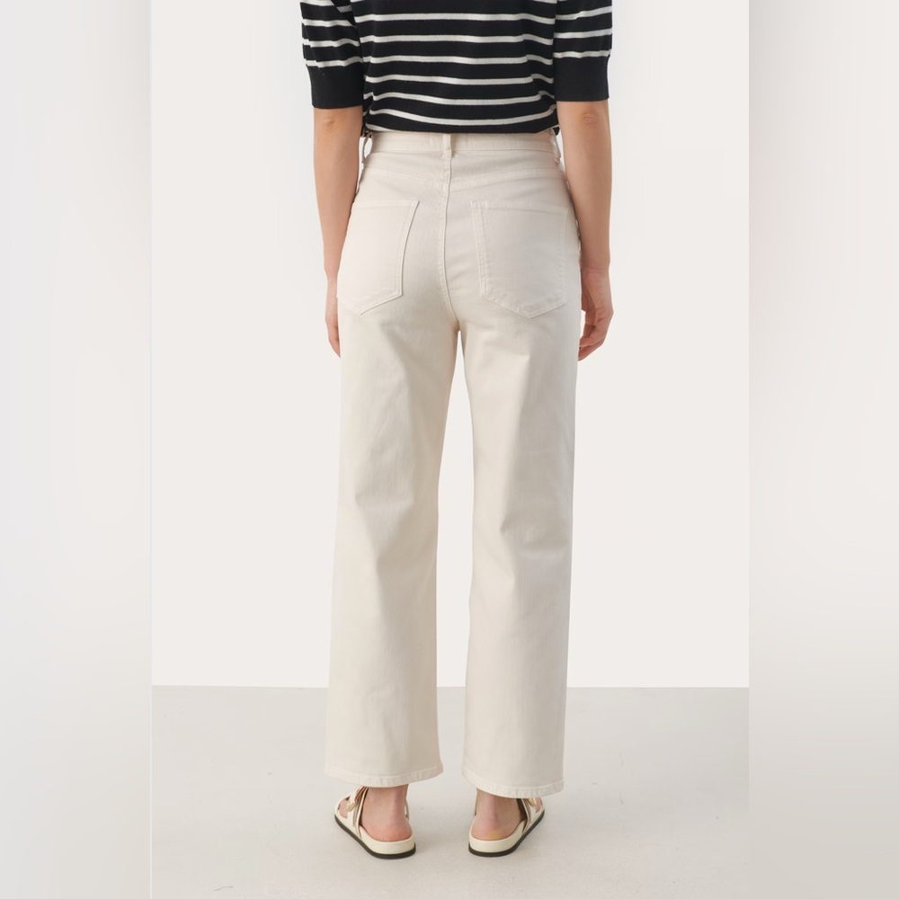 Part Two High Rise Cream Jeans - Picture 2 of 8